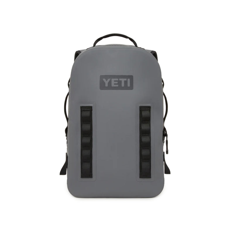 Charcoal | YETI Panga Submersible Backpack - 28L. Front View.