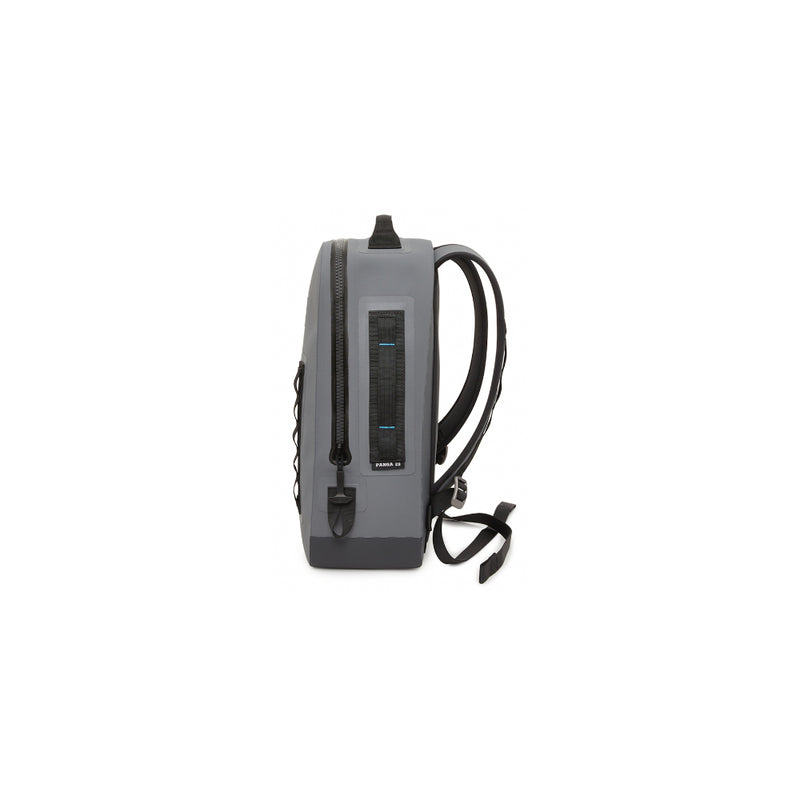 Charcoal | YETI Panga Submersible Backpack - 28L. Side View.