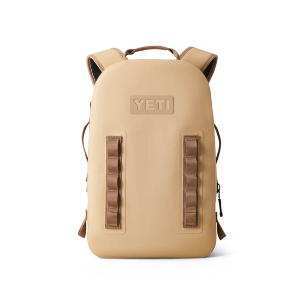 Tan | YETI Panga Submersible Backpack - 28L. Front View.
