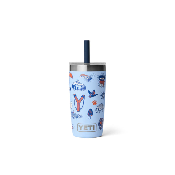 Big Sky Summer Camp | YETI Rambler 10oz Jr Tumbler With Silicone Straw Lid Summer Camp Edition Image Showing No Logos Or Titles.
