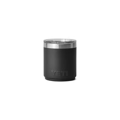 Black | YETI Rambler 10oz Lowball 2.0 Image Showing Back View.