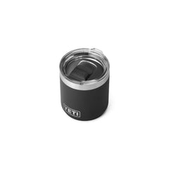 Black | YETI Rambler 10oz Lowball 2.0 Image Showing Top View With The Lid On.