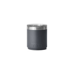 Charcoal | YETI Rambler 10oz Lowball 2.0  Image Showing Back View.