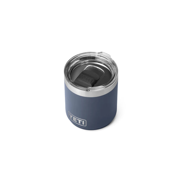 Navy | YETI Rambler 10oz Lowball 2.0 Image Showing Top View, Lid On.