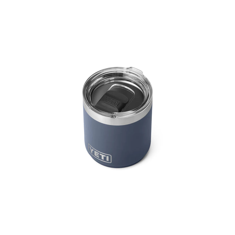 Navy | YETI Rambler 10oz Lowball 2.0 Image Showing Top View, Lid On.