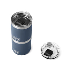 Navy | YETI Rambler 10oz Lowball 2.0 Image Showing Top View Of A Stack Of Lowballs.