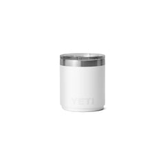 White | YETI Rambler 10oz Lowball 2.0 Image Showing Back View.