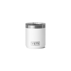 White | YETI Rambler 10oz Lowball 2.0. Front View.