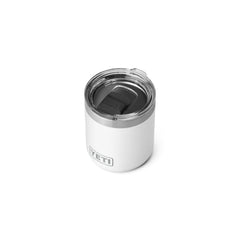White | YETI Rambler 10oz Lowball 2.0 Image Showing Top, Lid On.