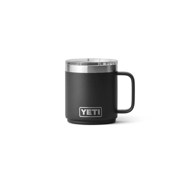 Black | YETI Rambler 10oz Mug Image Showing No Logos Or Titles.