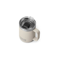 Cape Taupe | YETI Rambler 10oz Mug Image Showing Top View.