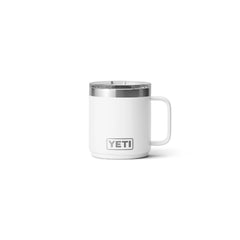 White | YETI Rambler 10oz Mug Image Showing No Logos Or Titles.