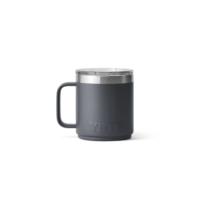 Charcoal | YETI Rambler 10oz Mug Image Showing Back View.