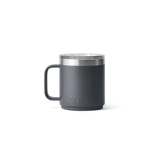 Charcoal | YETI Rambler 10oz Mug Image Showing Back View.