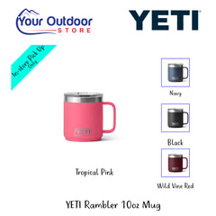 YETI Rambler 10oz Mug | Hero Image Showing All Logos, Titles And Variants.