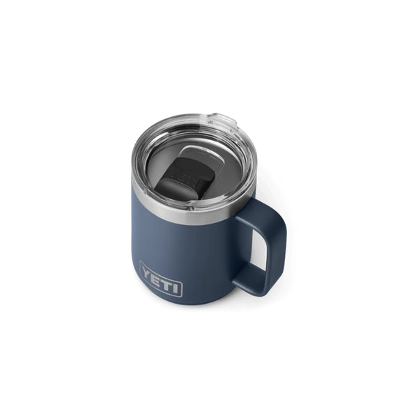 Navy | YETI Rambler 10oz Mug Image Showing Top View.