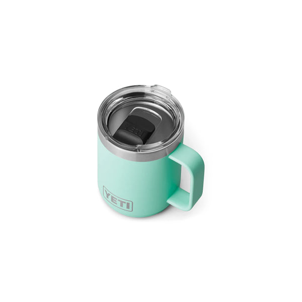 Seafoam | YETI Rambler 10oz Mug Image Showing Top View.