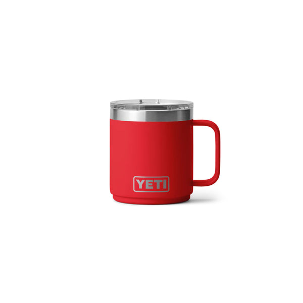 Rescue Red | YETI Rambler 10oz Stackable Mug With Durasip Ceramic Lining Image Showing No Logos Or Titles.