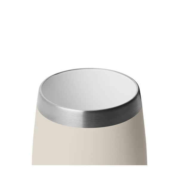 Cape Taupe | YETI Rambler 10oz Wine Tumbler With Durasip Ceramic Lining Image Showing Close Up View Of The Ceramic Lining.