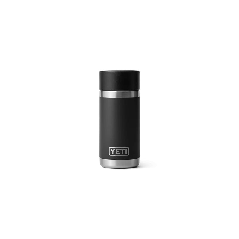 Black | YETI Rambler 12oz Bottle With Hotshot Cap Image Showing No Logos Or Titles.