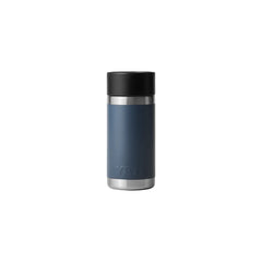Navy | YETI Rambler 12oz Bottle With Hotshot Cap Image Showing Back View.