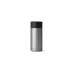 Stainless Steel | YETI Rambler 12oz Bottle With Hotshot Cap Image Showing Back View.