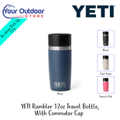 YETI Rambler 12oz Travel Bottle With Commuter Cap | Hero Image Showing All Logos, Titles And Variants.