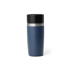 Navy | YETI Rambler 12oz Travel Bottle With Commuter Cap Image Showing Back View.