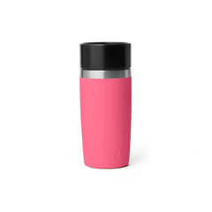 Tropical Pink | YETI Rambler 12oz Travel Bottle With Commuter Cap Image Showing Back View.