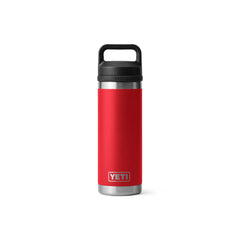 Rescue Red | YETI Rambler 18oz Bottle With Chug Cap Image Showing No Logos Or Titles.