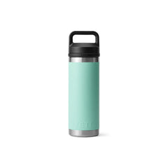 Seafoam | YETI Rambler 18oz Bottle With Chug Cap Image Sowing Back View.