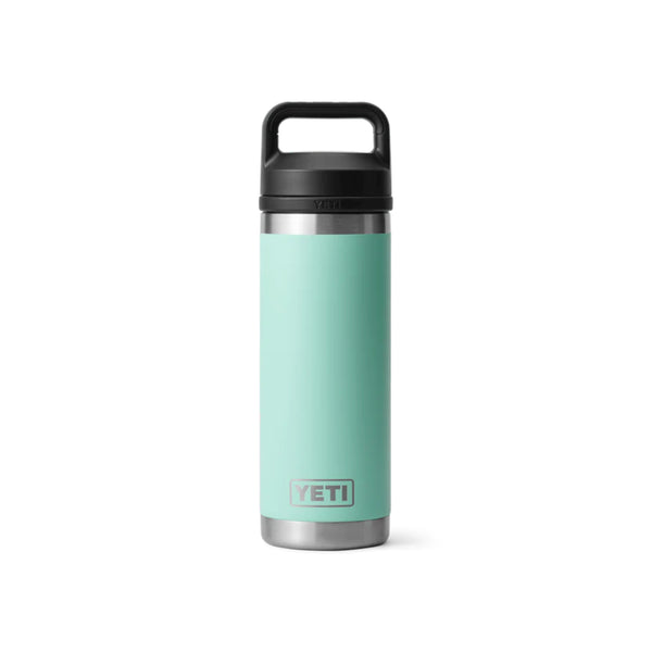 Seafoam | YETI Rambler 18oz Bottle With Chug Cap Image Showing No Logos Or Titles.