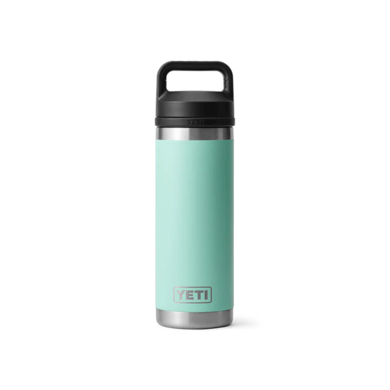 Seafoam | YETI Rambler 18oz Bottle With Chug Cap Image Showing No Logos Or Titles.