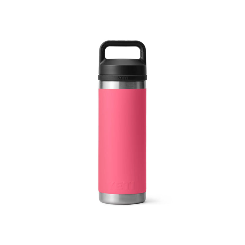 Tropical Pink | YETI Rambler 18oz Bottle With Chug Cap Image Showing Back View.