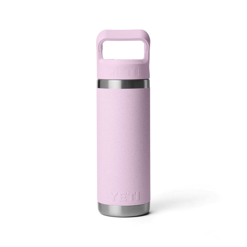 Cherry Blossom | YETI Rambler 18oz Straw Bottle Image Showing Back View.