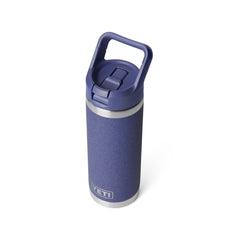 Moon Dust | YETI Rambler 18oz Straw Bottle Image Showing Angled Top View.