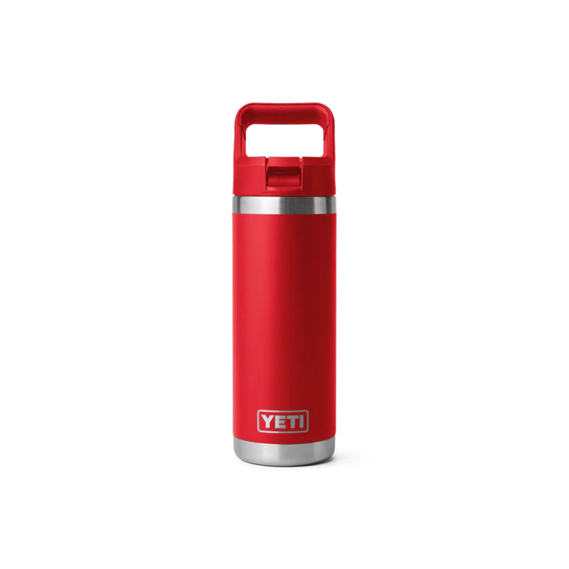 Rescue Red | YETI Rambler 18oz Straw Bottle Image Showing No Logos Or Titles.
