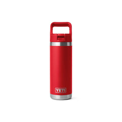 Rescue Red | YETI Rambler 18oz Straw Bottle Image Showing No Logos Or Titles.