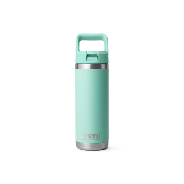 Seafoam | YETI Rambler 18oz Straw Bottle Image Showing No Logos Or Titles.