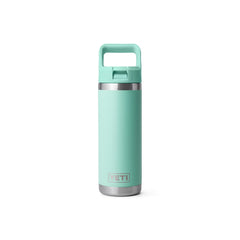 Seafoam | YETI Rambler 18oz Straw Bottle Image Showing NO Logos Or Titles.