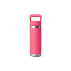 Tropical Pink | YETI Rambler 18oz Straw Bottle Image Showing Back View.