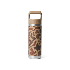 Wetlands Camo | YETI Rambler 18oz Straw Bottle Image Showing Back View.