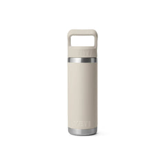 Cape Taupe | YETI Rambler 18oz Straw Bottle Image Showing Back View.