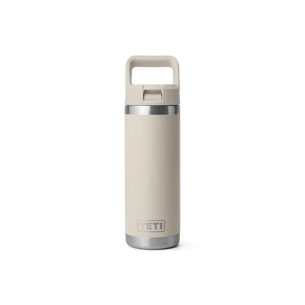 Cape Taupe | YETI Rambler 18oz Straw Bottle Image Showing No Logos Or Titles.