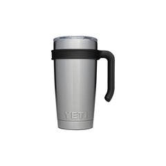 Black | YETI Rambler 20oz Tumbler Handle image Showing Side View Of The Handle On A Rambler 20oz Tumbler.