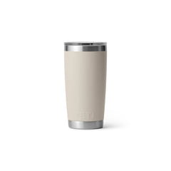 Cape Taupe | YETI Rambler 20oz With Magslider Lid Image Showing Back View.