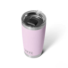 Cherry Blossom | YETI Rambler 20oz With Magslider Lid Image Showing Angled Top View.
