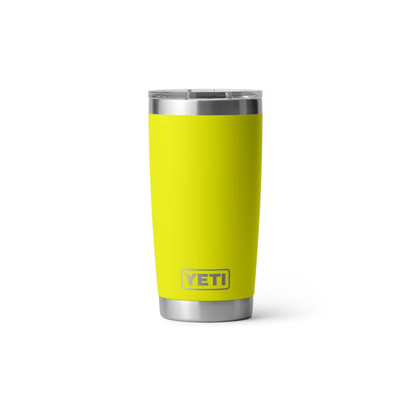 Firefly Yellow | YETI Rambler 20oz With Magslider Lid Image Showing No Logos Or Titles.