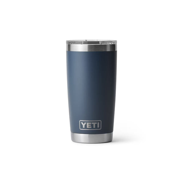 Navy | YETI Rambler 20oz With Magslider Lid Image Showing No Logos Or Titles.