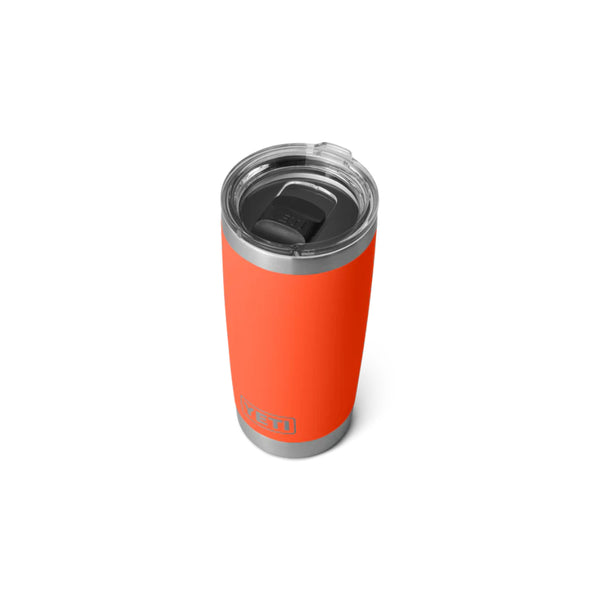 Papaya | YETI Rambler 20oz With Magslider Lid Image Showing Top View.